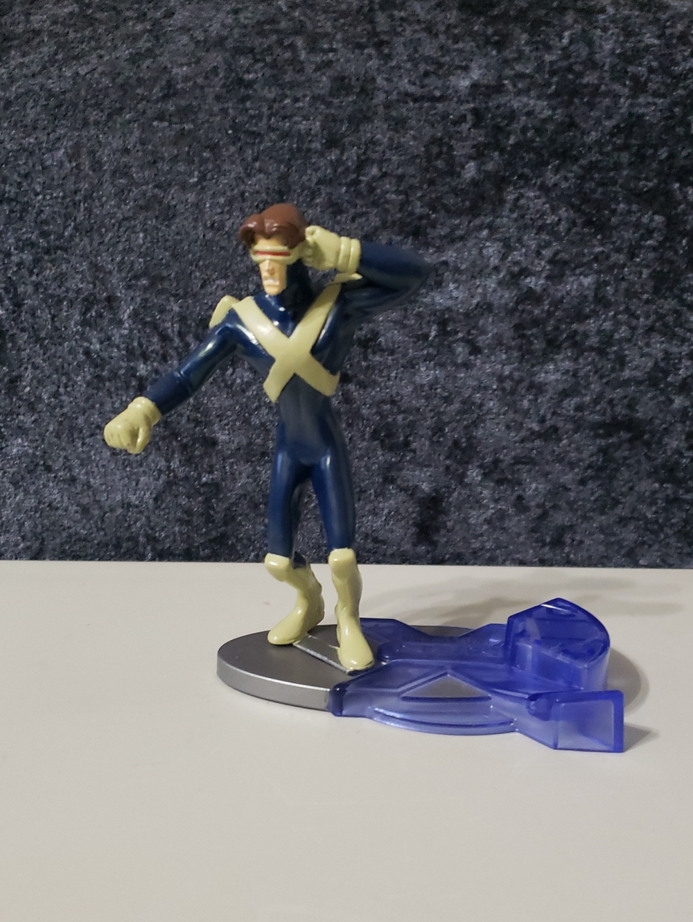 Burger King 2001 Vintage X-Men Evolution Cyclops Kids Meal Figure w/ Blue Base